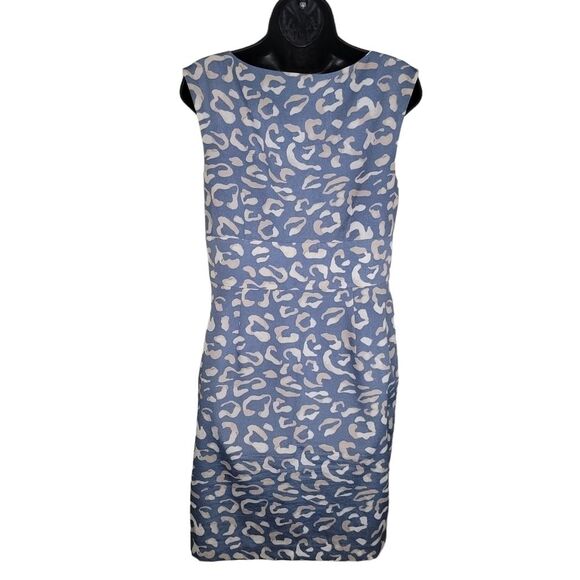Ann Taylor leopard print sleeveless sheath dress size 6 - Picture 2 of 7